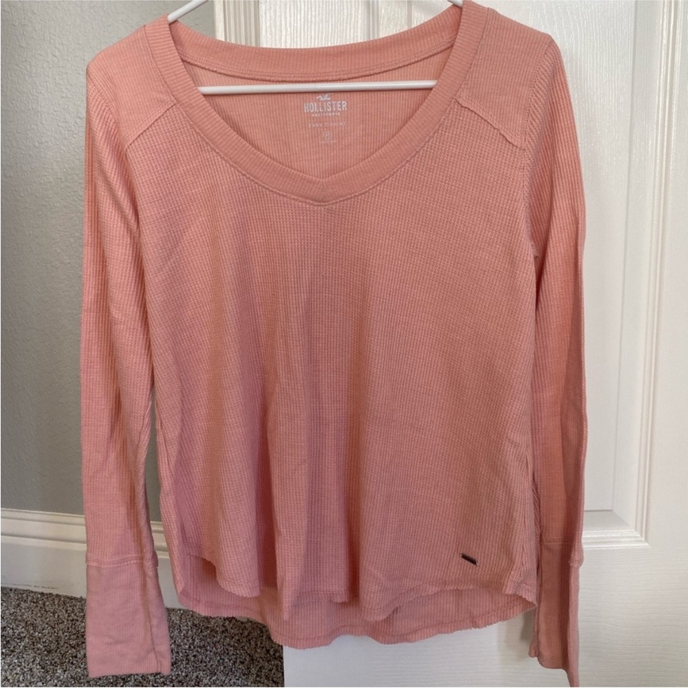 Pink hollister long sleeves